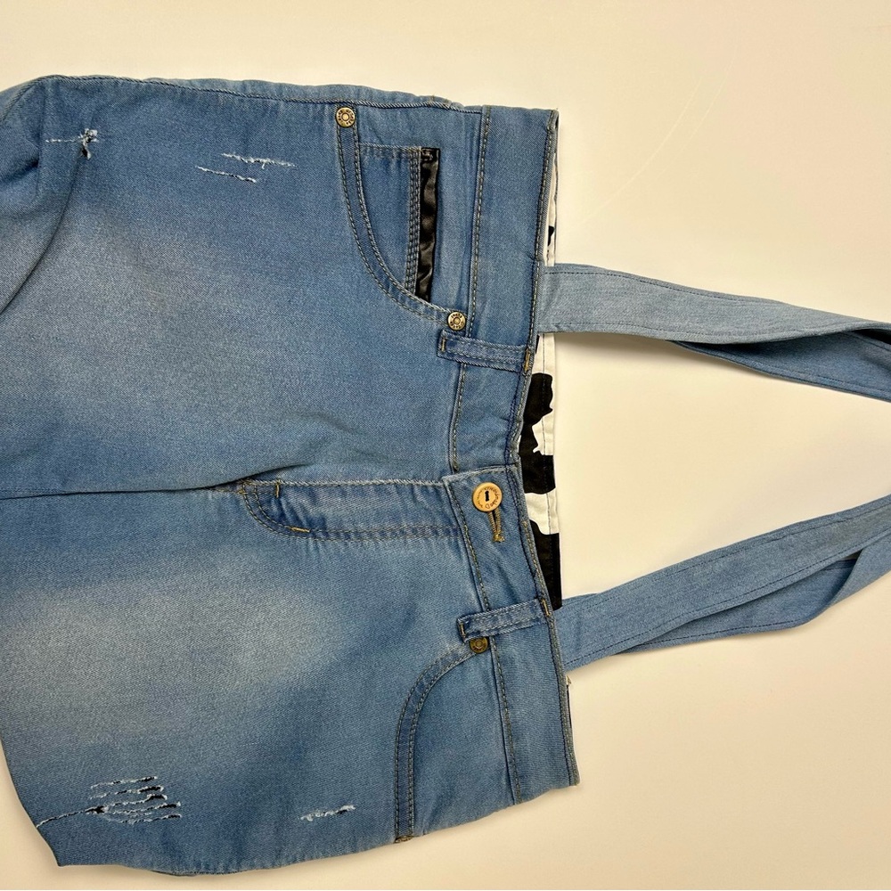 Handmade Eco Friendly Blue Denim Tote Bag